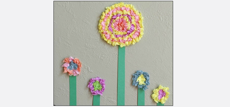 diy flowers of different colors