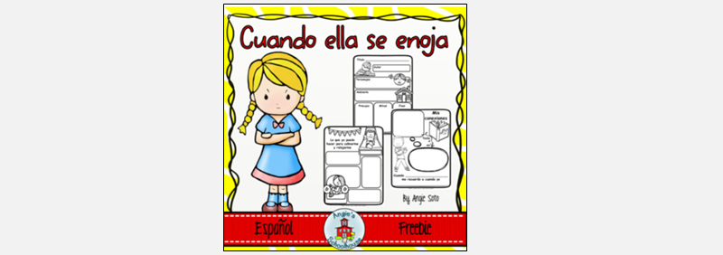 image of little girl titled Cuando Ella Se Enoja