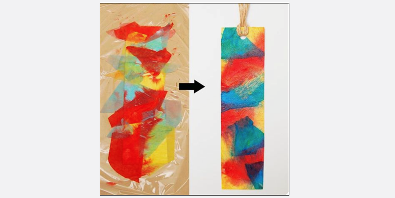 a colorful DIY bookmark