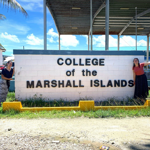 College of Marshall Islands Sign