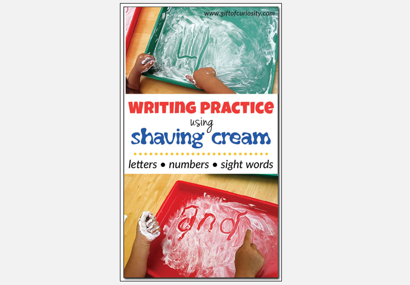 a picture of hands writing text in shaving cream