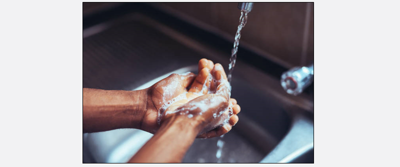 hands being washed