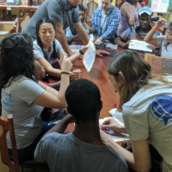 Belize Volunteer group discussion